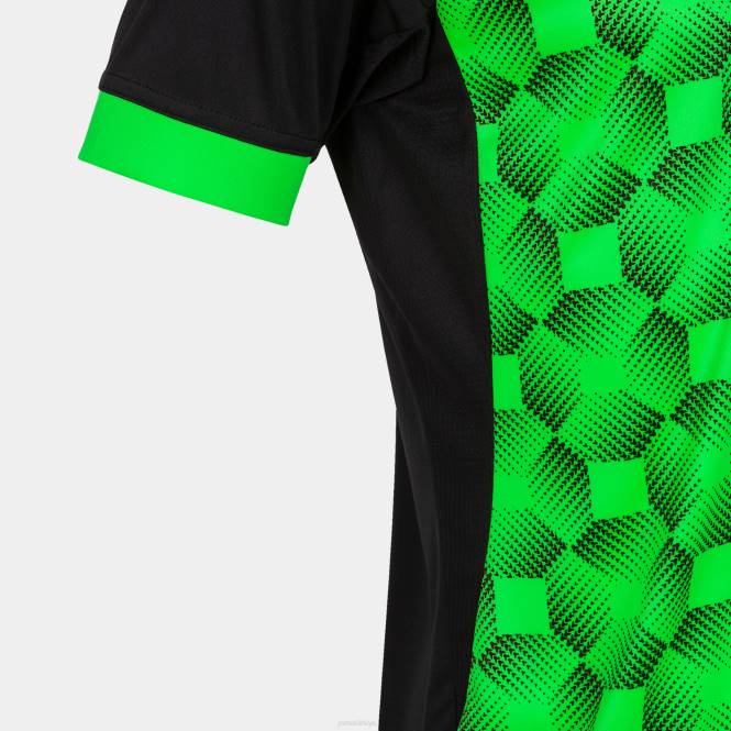 gömlek kısa kollu süpernova iii Joma siyah floresan yeşil erkekler 0RJD4561