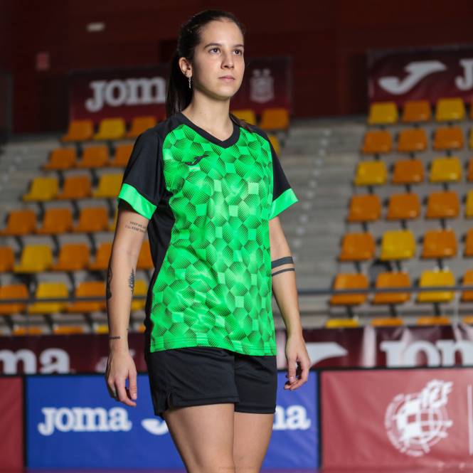 gömlek kısa kollu süpernova iii Joma siyah floresan yeşil kadınlar 0RJD1997