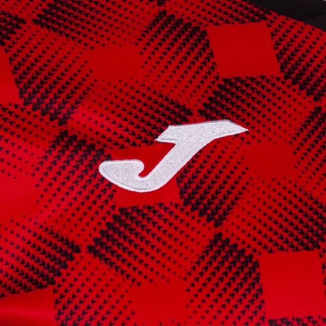 gömlek kısa kollu süpernova iii Joma siyah kırmızı erkekler 0RJD117