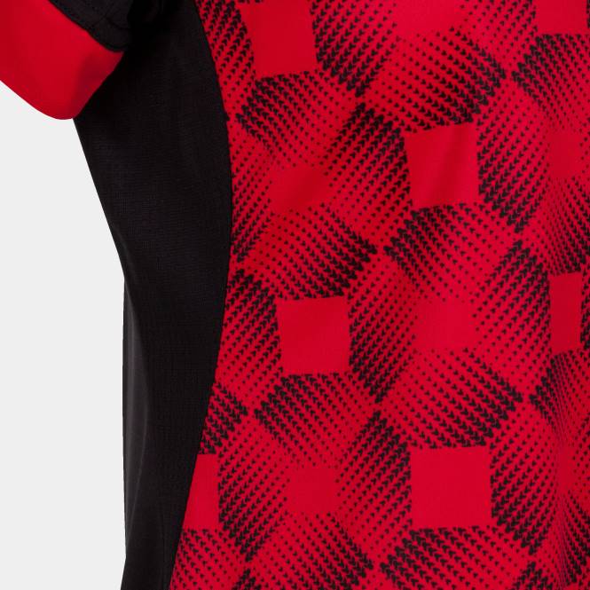 gömlek kısa kollu süpernova iii Joma siyah kırmızı kadınlar 0RJD1889