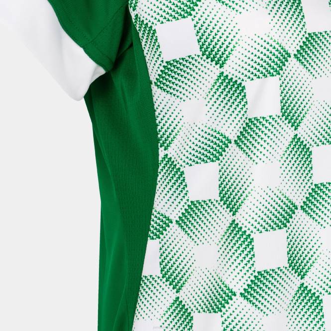 gömlek kısa kollu süpernova iii Joma yeşil beyaz kadınlar 0RJD2664