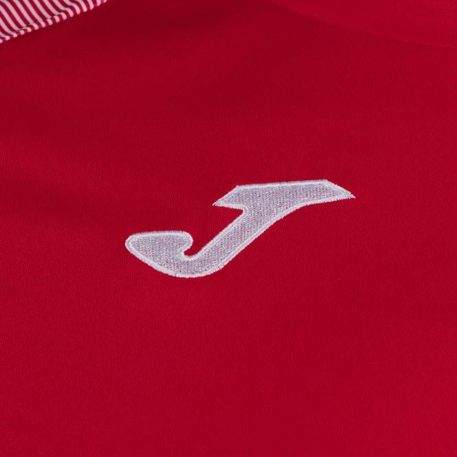 gömlek kısa kollu temel ii Joma kırmızı beyaz erkekler 0RJD4145