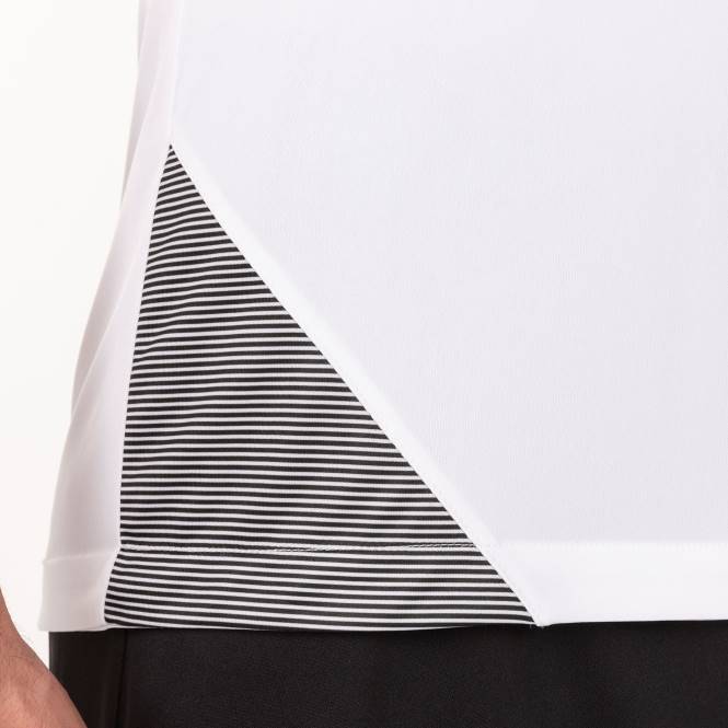 gömlek kısa kollu temel ii Joma siyah beyaz erkekler 0RJD3405