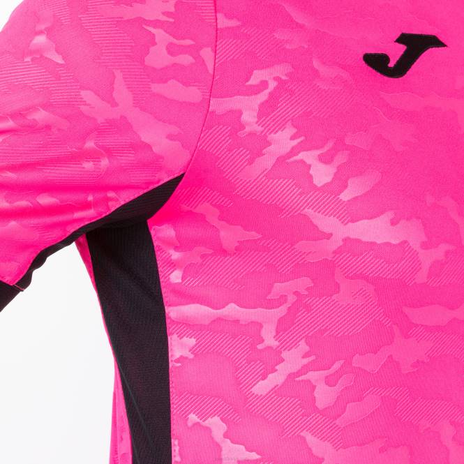 gömlek kısa kollu toletum ii Joma floresan pembe siyah erkekler 0RJD4624