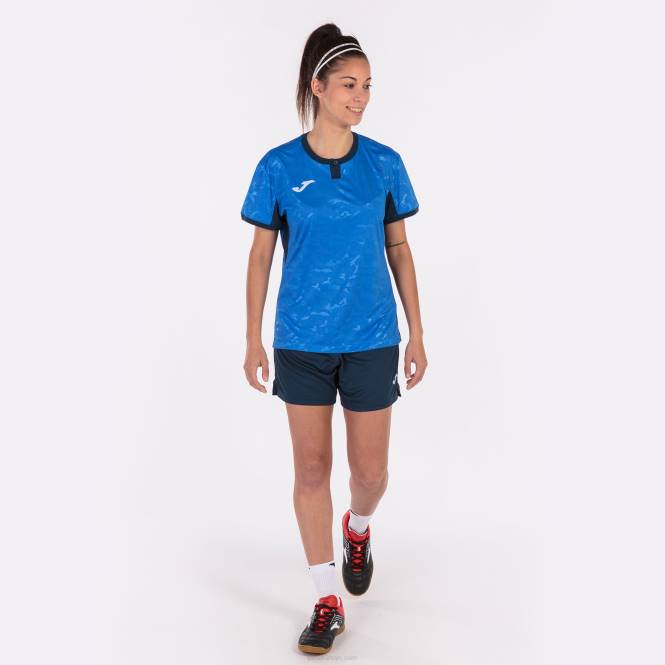 gömlek kısa kollu toletum ii Joma kraliyet mavisi lacivert kadınlar 0RJD3628