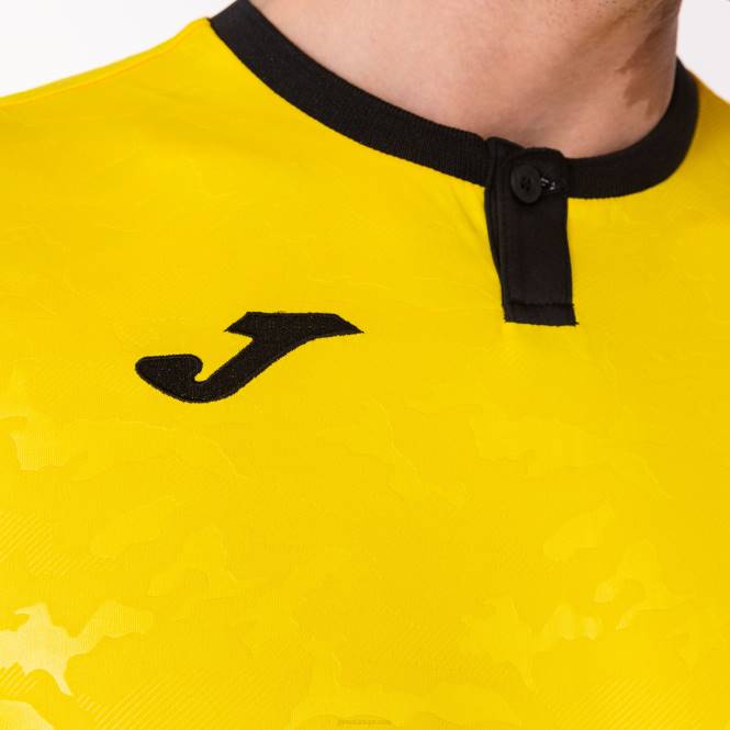 gömlek kısa kollu toletum ii Joma sarı siyah erkekler 0RJD4147
