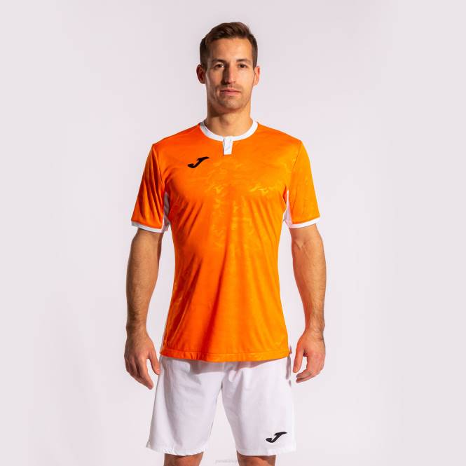 gömlek kısa kollu toletum ii Joma turuncu beyaz erkekler 0RJD4626