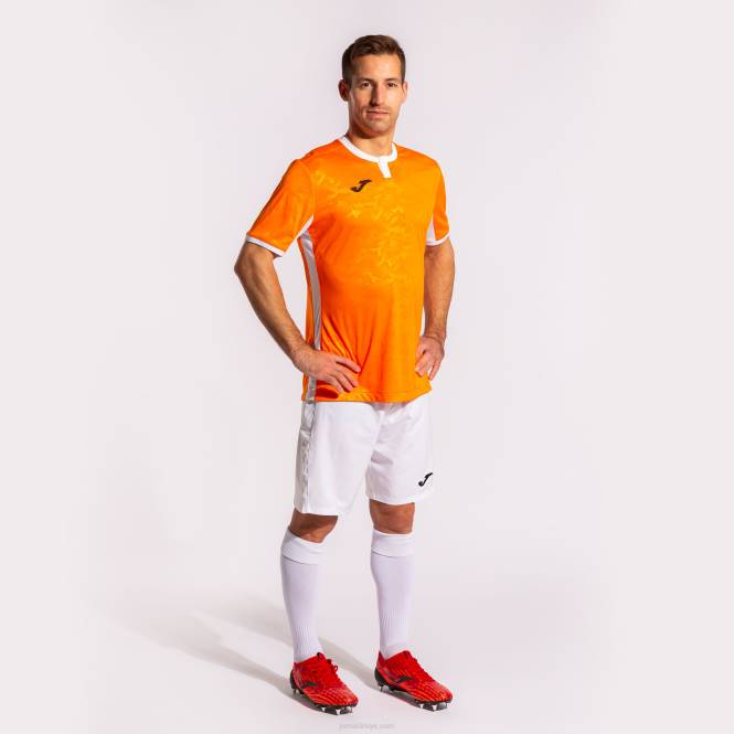 gömlek kısa kollu toletum ii Joma turuncu beyaz erkekler 0RJD4626
