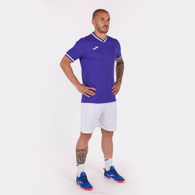 gömlek kısa kollu toletum iii Joma mor erkekler 0RJD1349