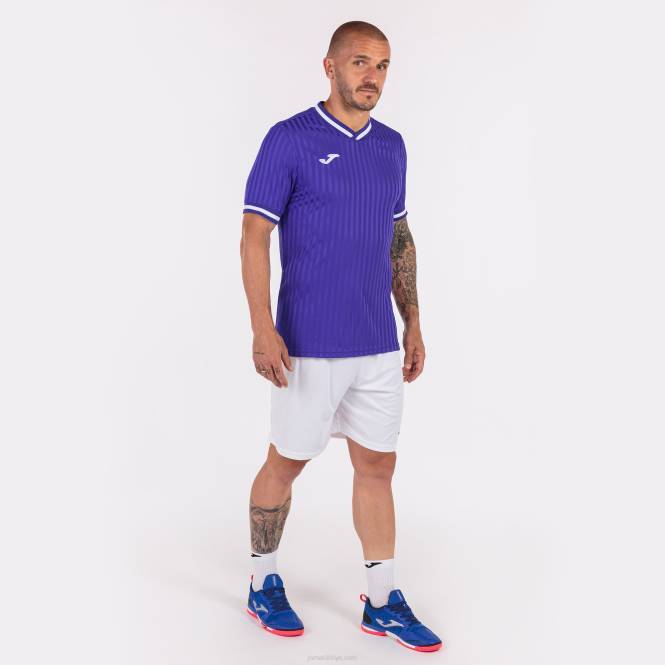 gömlek kısa kollu toletum iii Joma mor erkekler 0RJD1349