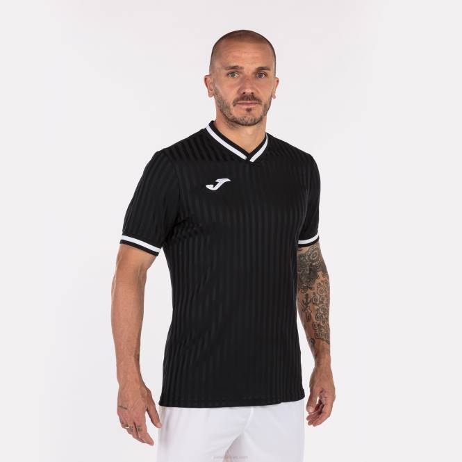 gömlek kısa kollu toletum iii Joma siyah erkekler 0RJD1347