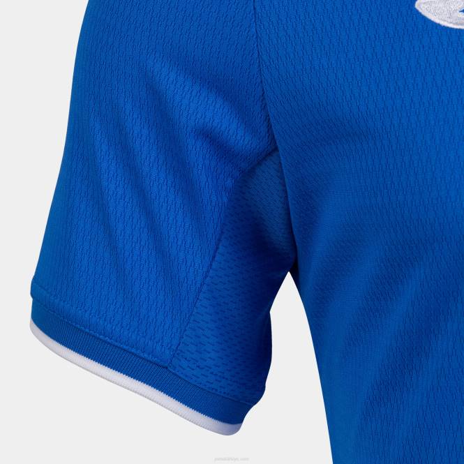 gömlek kısa kollu toletum iv Joma kraliyet mavisi beyaz erkekler 0RJD4524