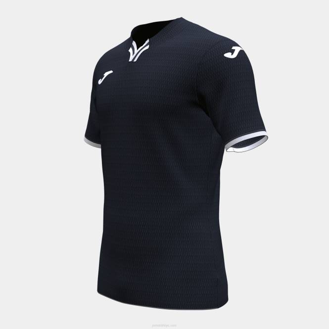 gömlek kısa kollu toletum iv Joma siyah beyaz erkekler 0RJD4414