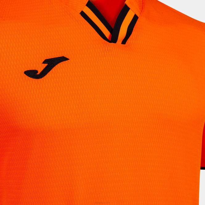 gömlek kısa kollu toletum iv Joma turuncu siyah erkekler 0RJD1516