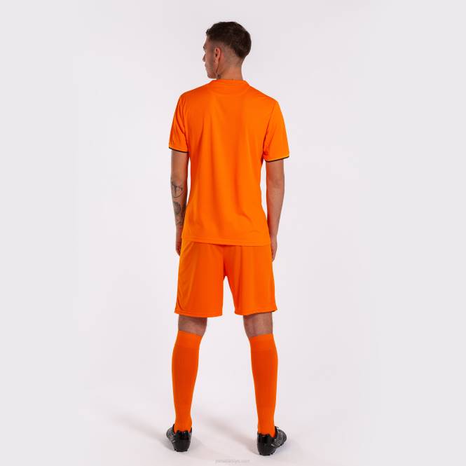 gömlek kısa kollu toletum iv Joma turuncu siyah erkekler 0RJD1516