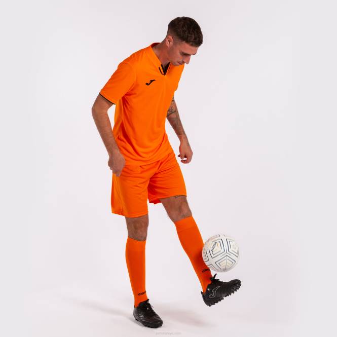 gömlek kısa kollu toletum iv Joma turuncu siyah erkekler 0RJD1516