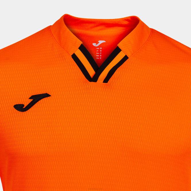 gömlek kısa kollu toletum iv Joma turuncu siyah erkekler 0RJD1516