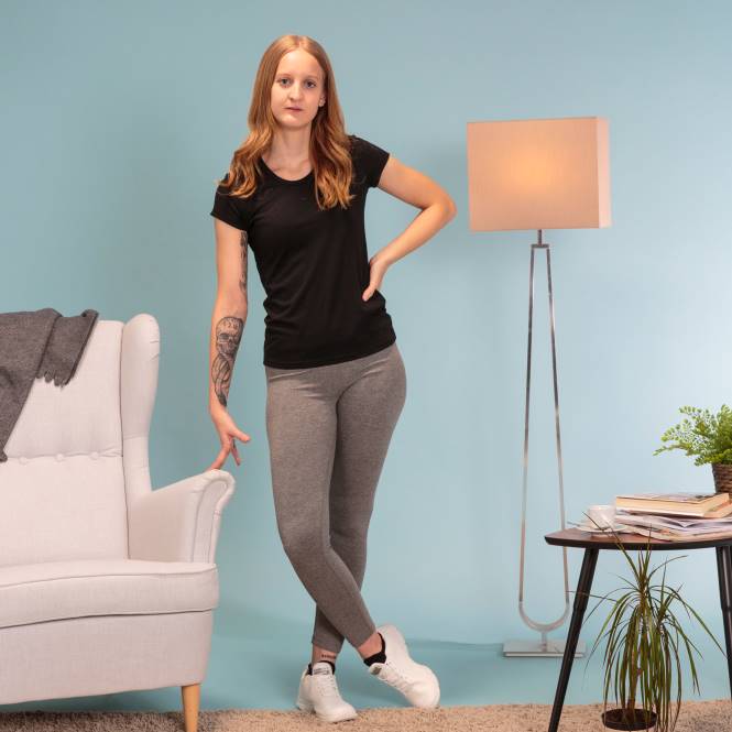 gömlek kısa kollu verona Joma siyah kadınlar 0RJD3623