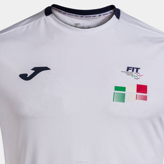 gömlek kısa kollu yarışma italya tenis federasyonu Joma beyaz0RJD913