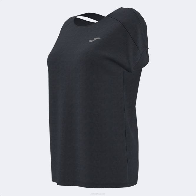 gömlek kısa kollu çekirdek Joma siyah kadınlar 0RJD3858