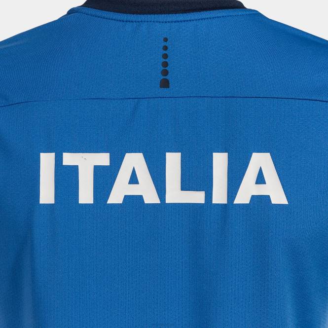 gömlek kısa kollu İtalyan tenis federasyonu Joma Kraliyet mavisi kadınlar 0RJD2058