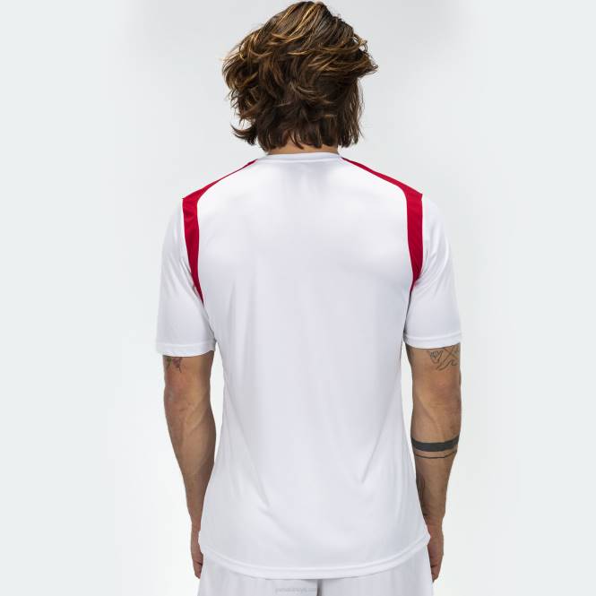 gömlek kısa kollu şampiyonluk v Joma Beyaz kırmızı erkekler 0RJD553