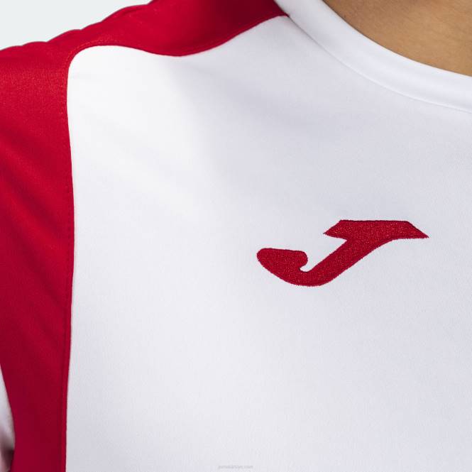 gömlek kısa kollu şampiyonluk v Joma Beyaz kırmızı erkekler 0RJD553