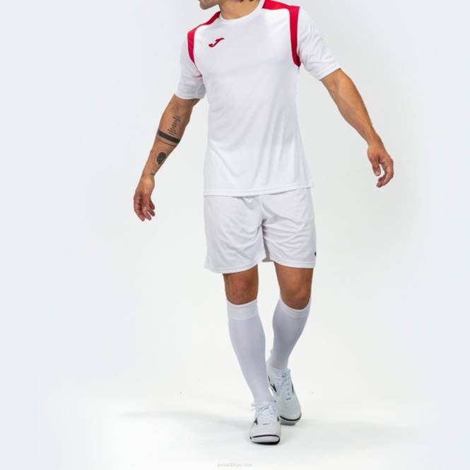 gömlek kısa kollu şampiyonluk v Joma Beyaz kırmızı erkekler 0RJD553