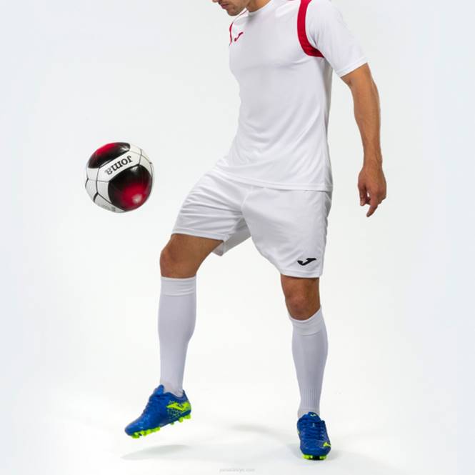 gömlek kısa kollu şampiyonluk v Joma Beyaz kırmızı erkekler 0RJD553