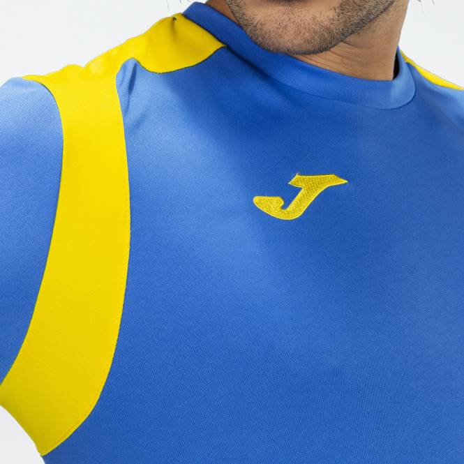 gömlek kısa kollu şampiyonluk v Joma kraliyet mavisi sarı erkekler 0RJD3468