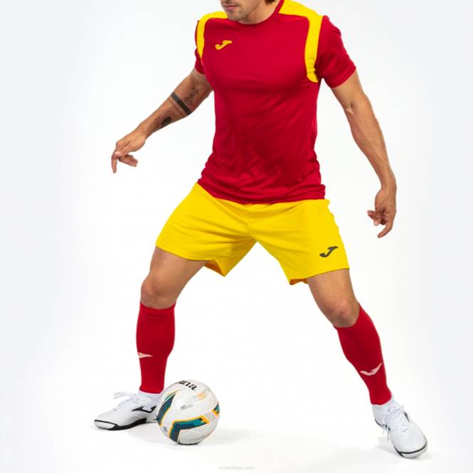 gömlek kısa kollu şampiyonluk v Joma kırmızı Sarı erkekler 0RJD2948