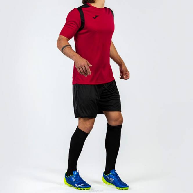 gömlek kısa kollu şampiyonluk v Joma kırmızı siyah erkekler 0RJD3212