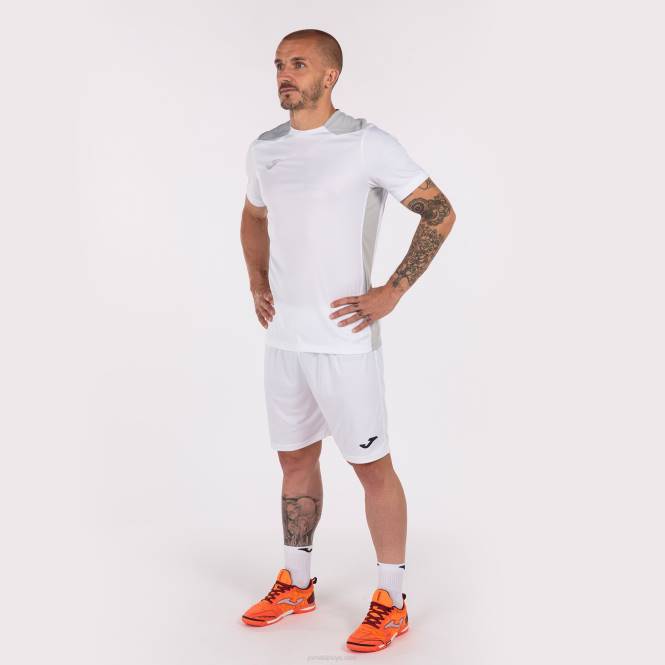 gömlek kısa kollu şampiyonluk vi Joma Beyaz Gri erkekler 0RJD3032