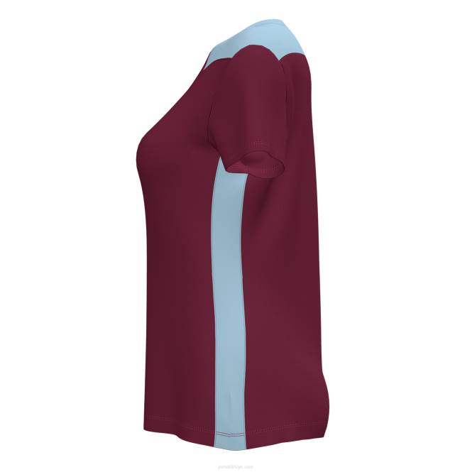 gömlek kısa kollu şampiyonluk vi Joma bordo gök mavisi kadınlar 0RJD2471