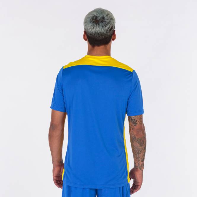 gömlek kısa kollu şampiyonluk vi Joma kraliyet mavisi sarı erkekler 0RJD1412