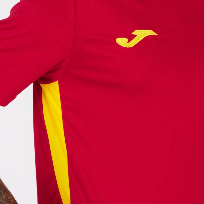 gömlek kısa kollu şampiyonluk vi Joma kırmızı Sarı erkekler 0RJD3259