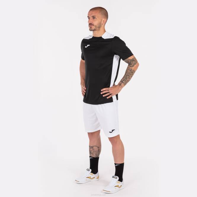 gömlek kısa kollu şampiyonluk vi Joma siyah beyaz erkekler 0RJD3121