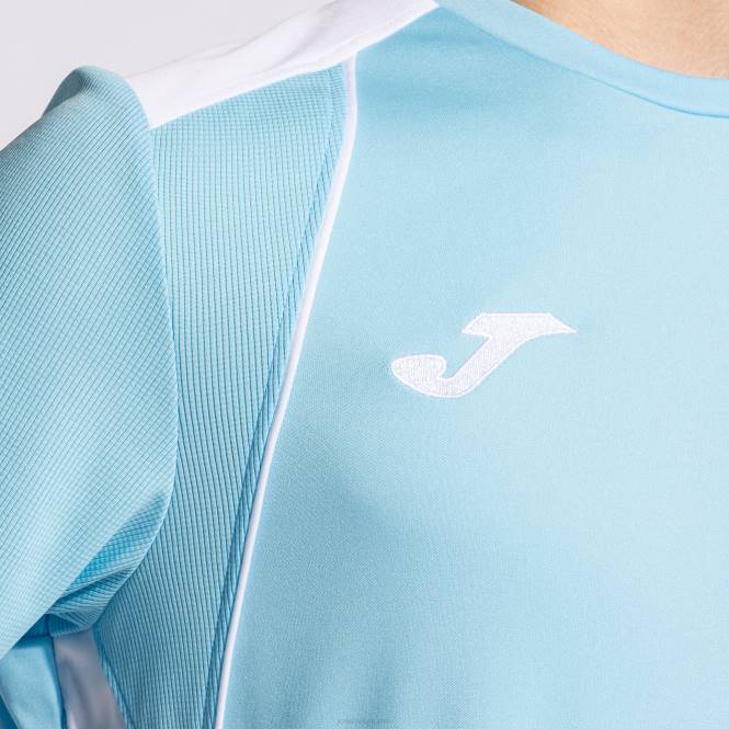 gömlek kısa kollu şampiyonluk vii Joma gök mavisi beyaz erkekler 0RJD1123
