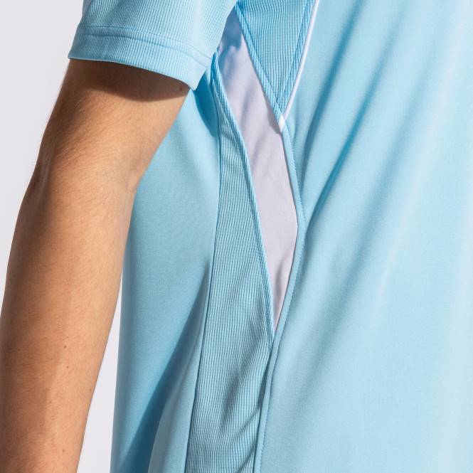 gömlek kısa kollu şampiyonluk vii Joma gök mavisi beyaz erkekler 0RJD1123