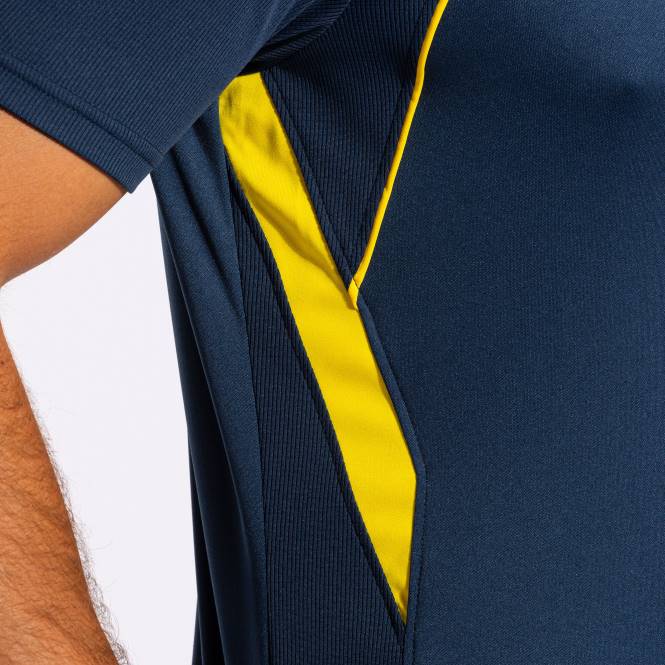 gömlek kısa kollu şampiyonluk vii Joma lacivert sarı erkekler 0RJD2917