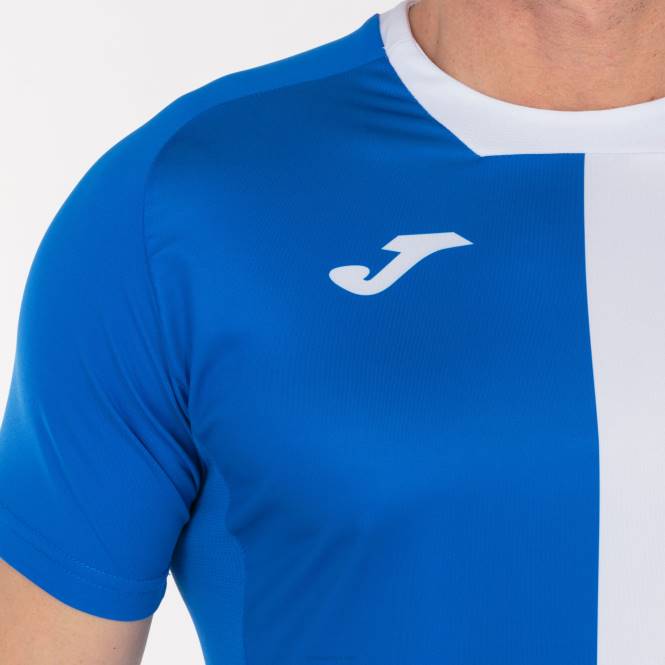 gömlek kısa kollu şehir Joma kraliyet mavisi beyaz erkekler 0RJD537