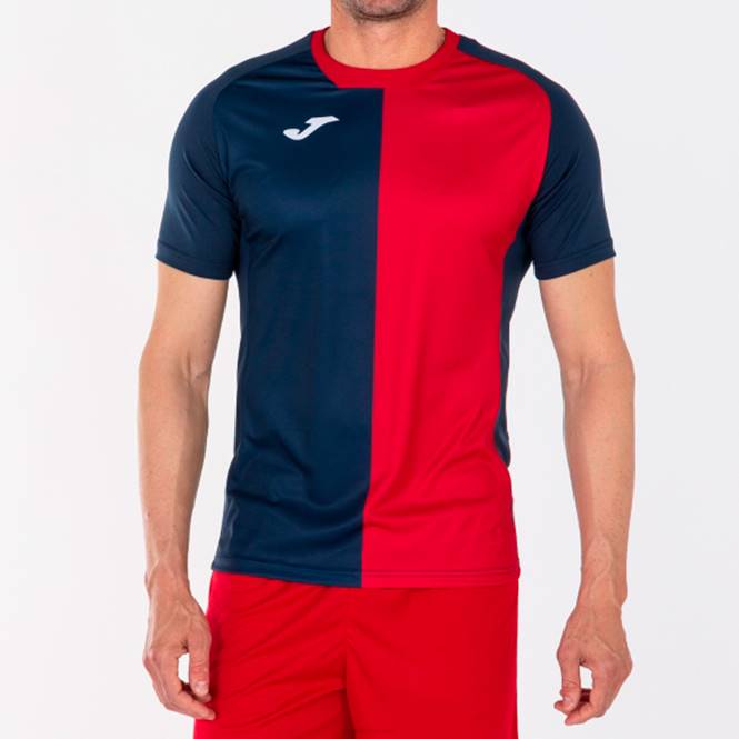gömlek kısa kollu şehir Joma lacivert kırmızı erkekler 0RJD2846