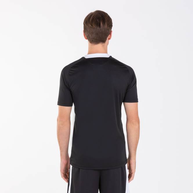 gömlek kısa kollu şehir Joma siyah beyaz erkekler 0RJD3411