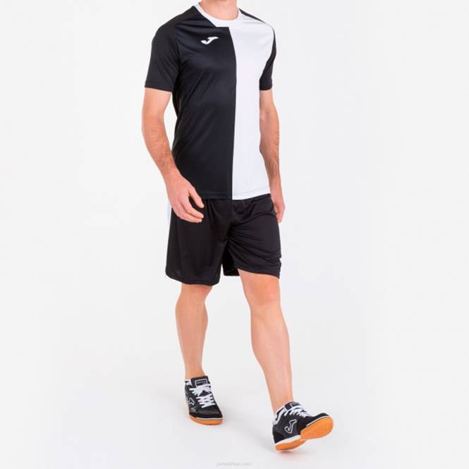 gömlek kısa kollu şehir Joma siyah beyaz erkekler 0RJD3411