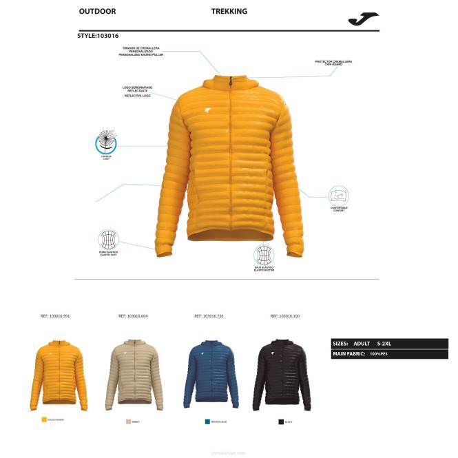 hafif ceket kaşif Joma siyah erkekler 0RJD1183