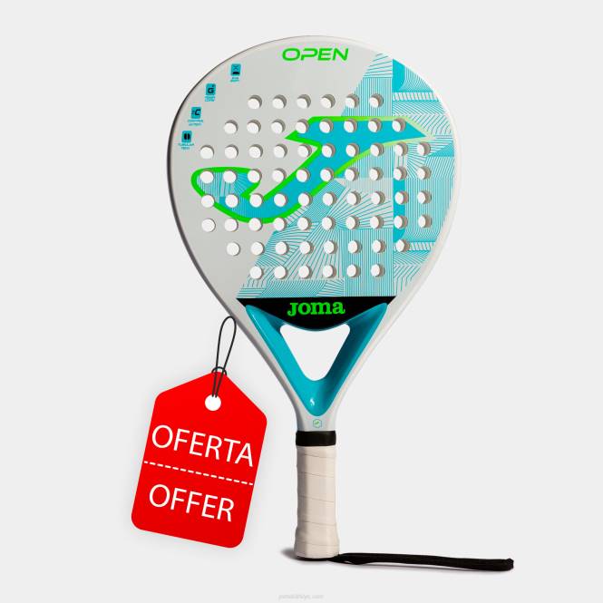 padel raket açık Joma beyaz floresan turkuaz0RJD2385