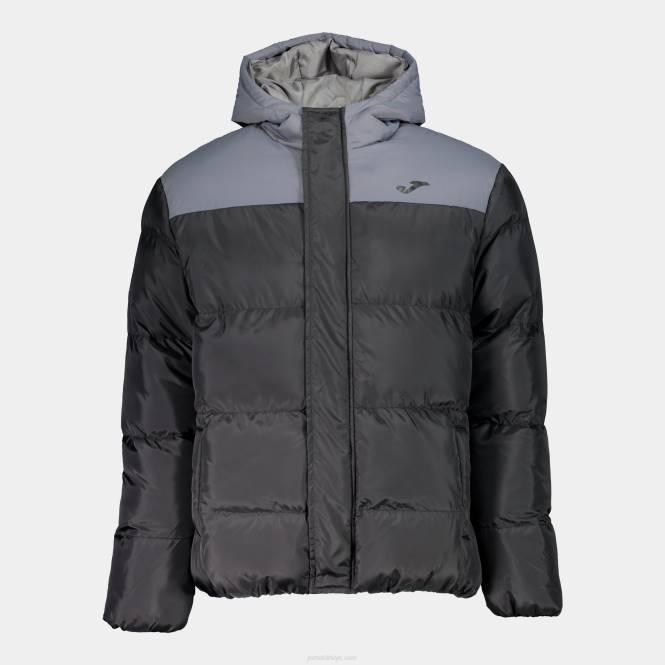 anorak parkı Joma siyah koyu gri erkekler 0RJD878