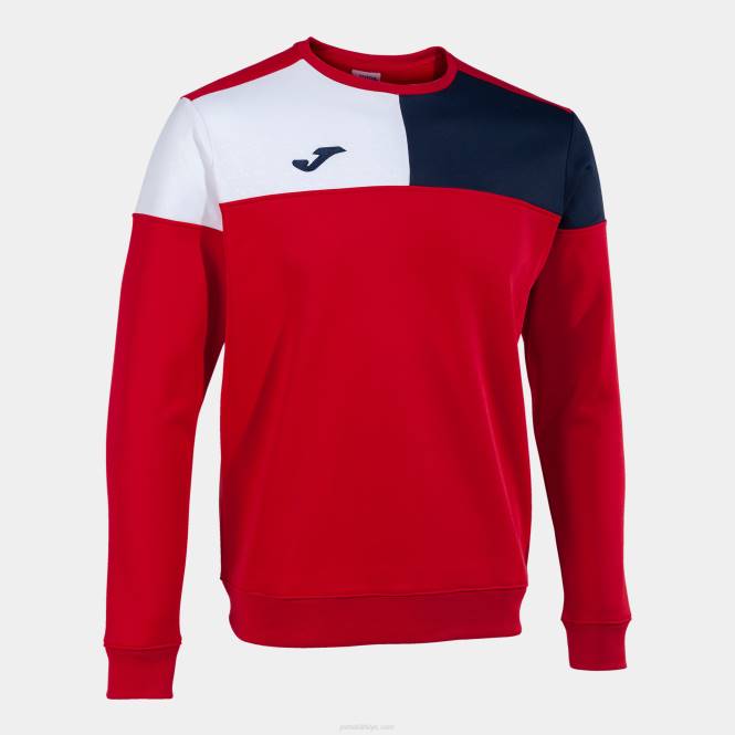 sweatshirt ekip v Joma kırmızı lacivert beyaz erkekler 0RJD1101