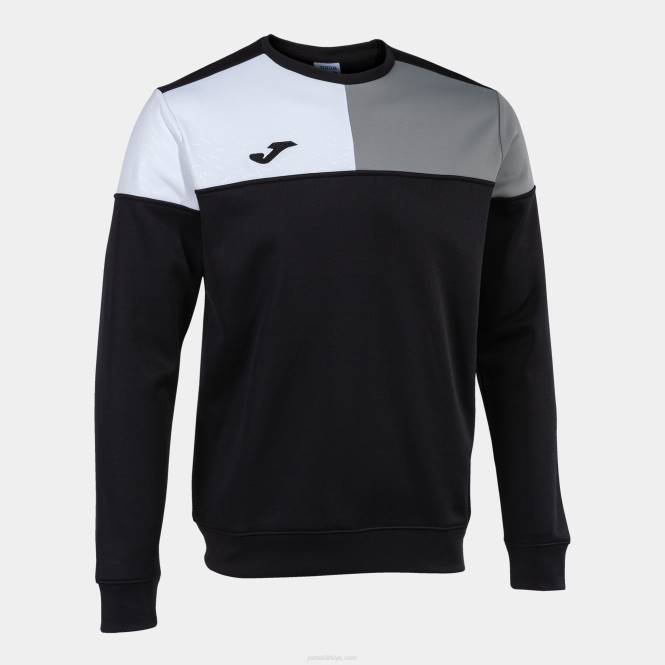 sweatshirt ekip v Joma siyah gri beyaz erkekler 0RJD1100