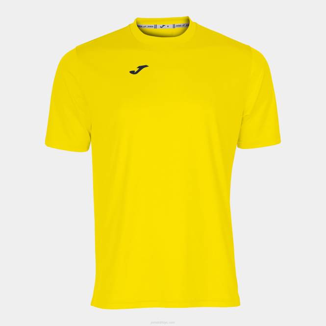 gömlek kısa kollu kombin Joma sarı erkekler 0RJD1384